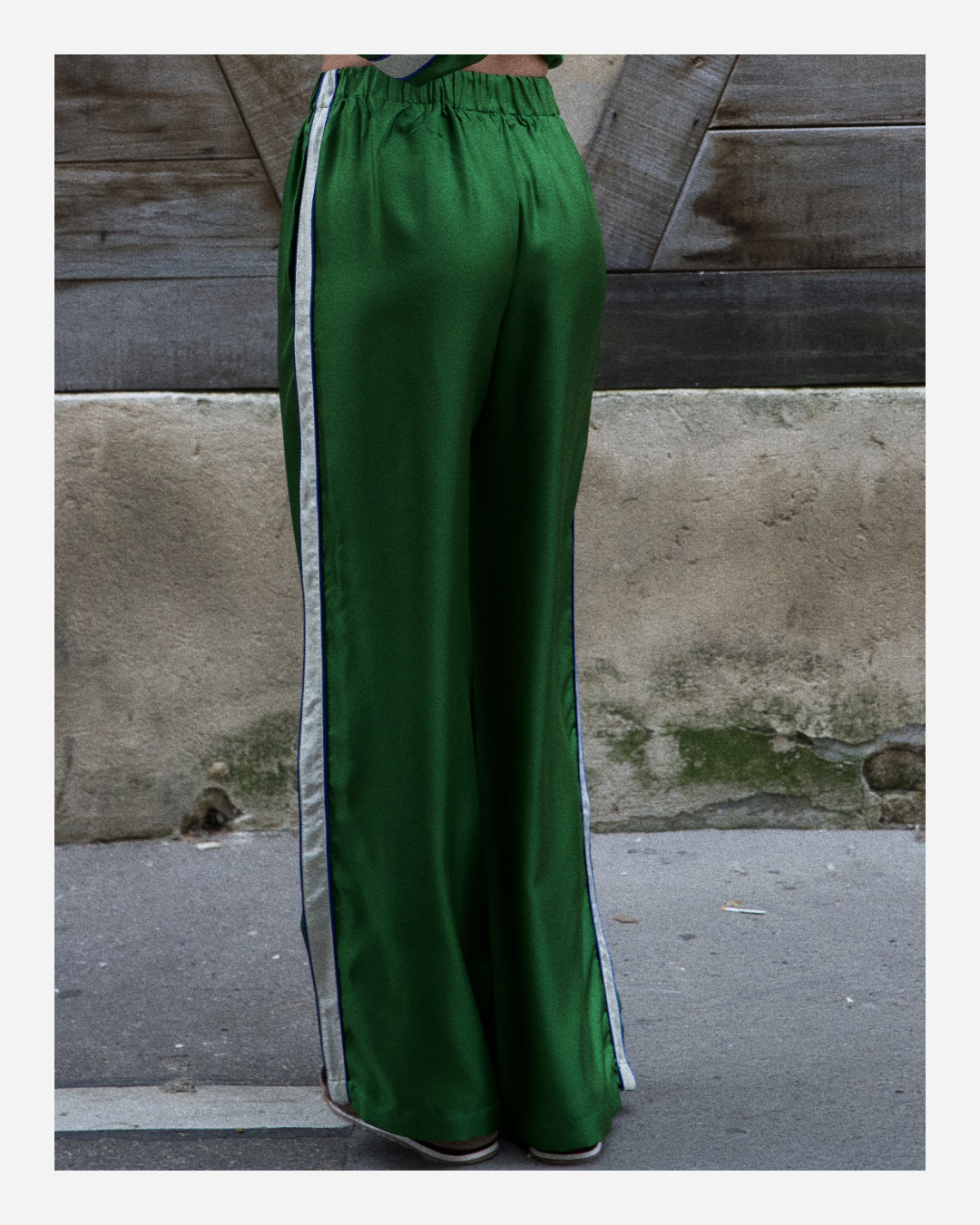 ABBY PANTS IN GREEN/WHITE