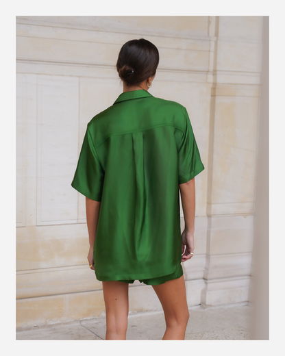 JAMES SHIRT IN GRASS GREEN