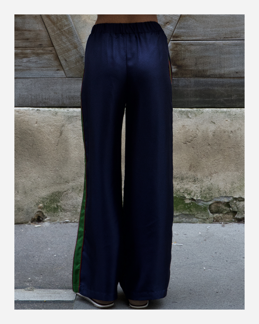 ABBY PANTS IN INDIGO BLUE/GREEN