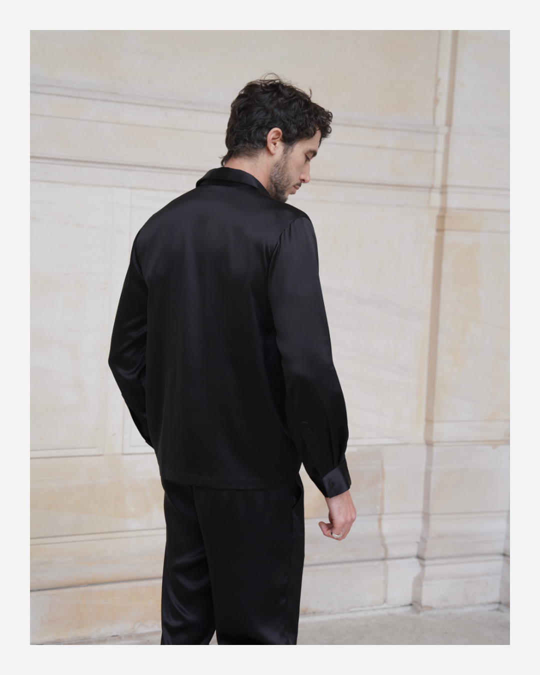 SAVOY SHIRT IN PURE BLACK