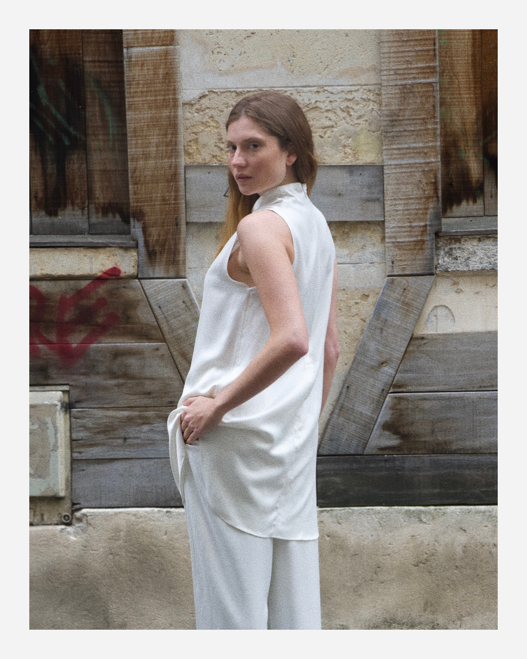 MIA BLOUSE IN PURE WHITE