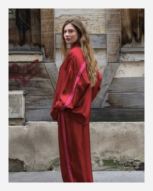 LILLY SHIRT IN RED/PINK