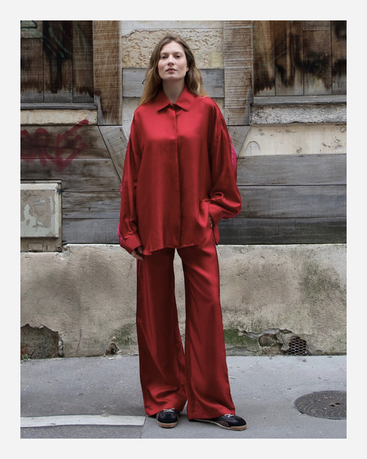 ABBY PANTS IN RED/PINK