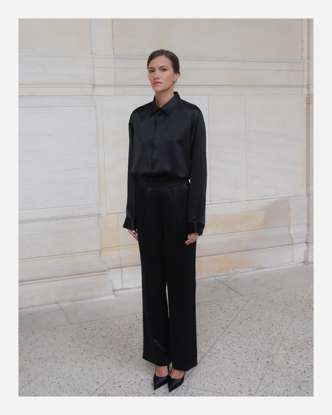 SAVOY SHIRT IN PURE BLACK