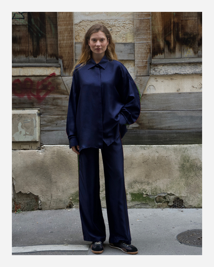 ABBY PANTS IN INDIGO BLUE/GREEN