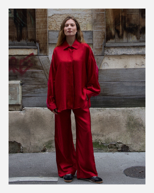 ABBY PANTS IN RED/PINK