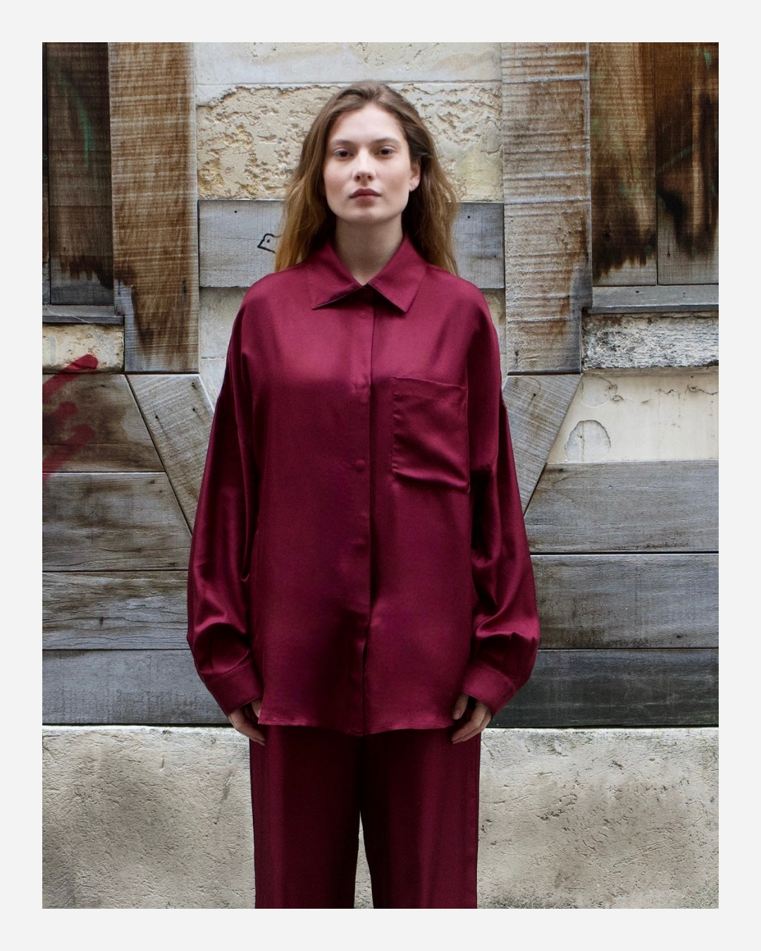 MURRAY SHIRT IN MERLOT