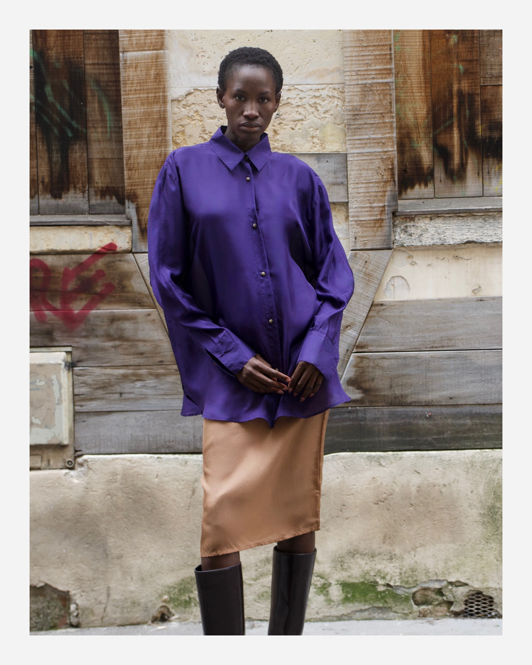 HAILEY SHIRT IN PURPLE