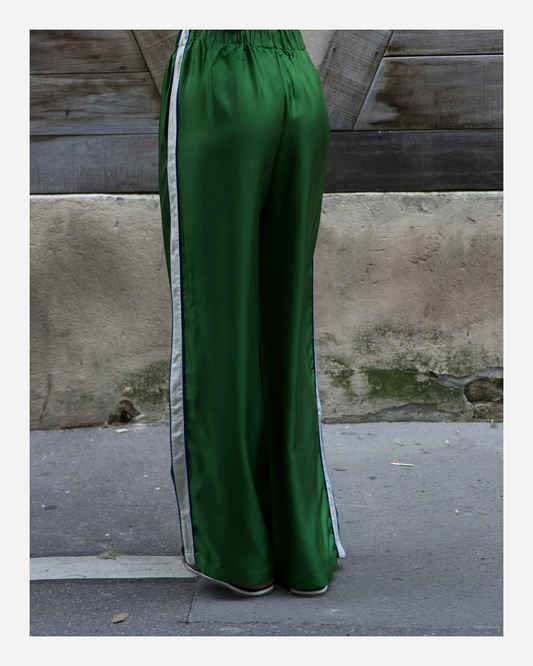 ABBY PANTS IN GREEN/WHITE