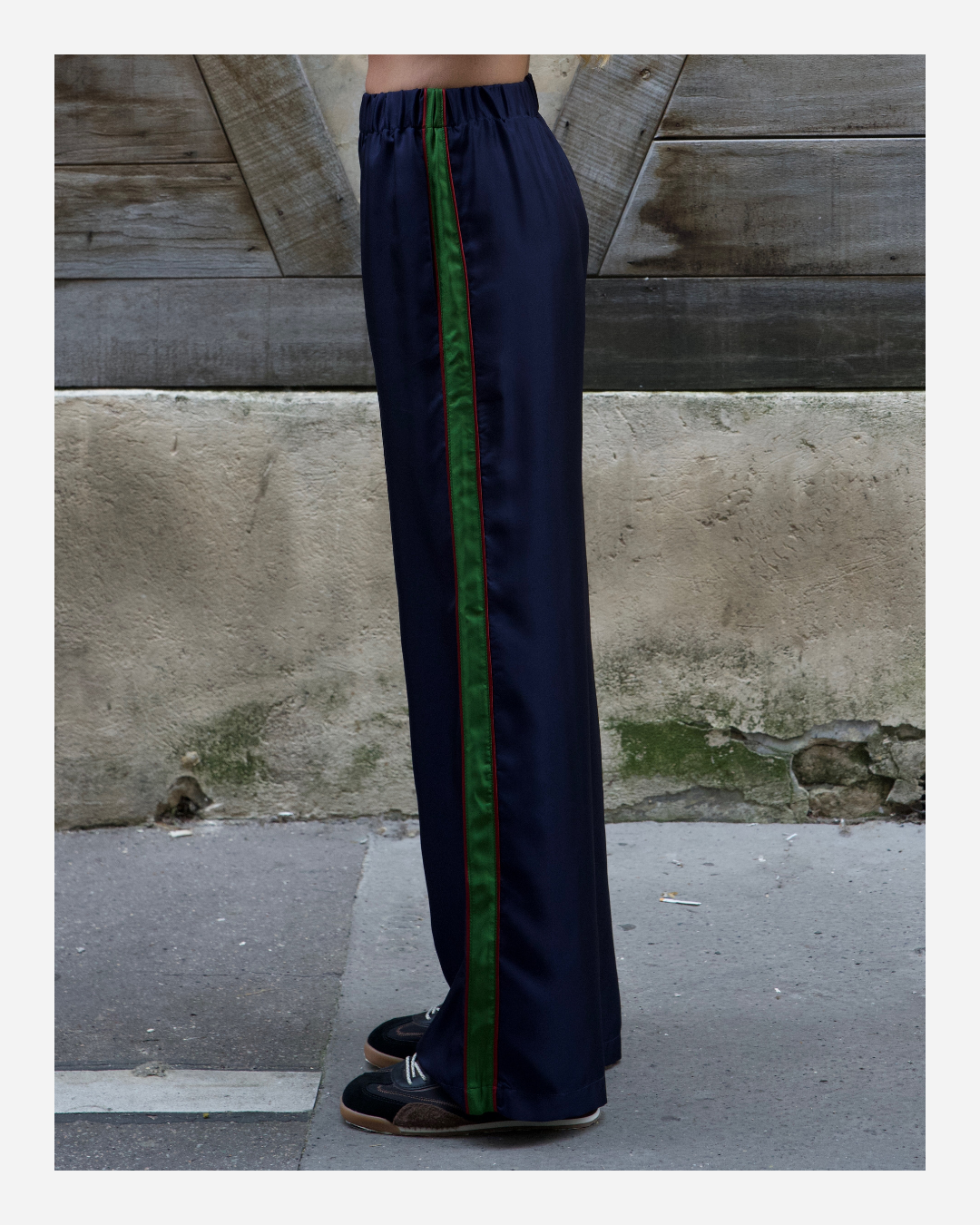 ABBY PANTS IN INDIGO BLUE/GREEN