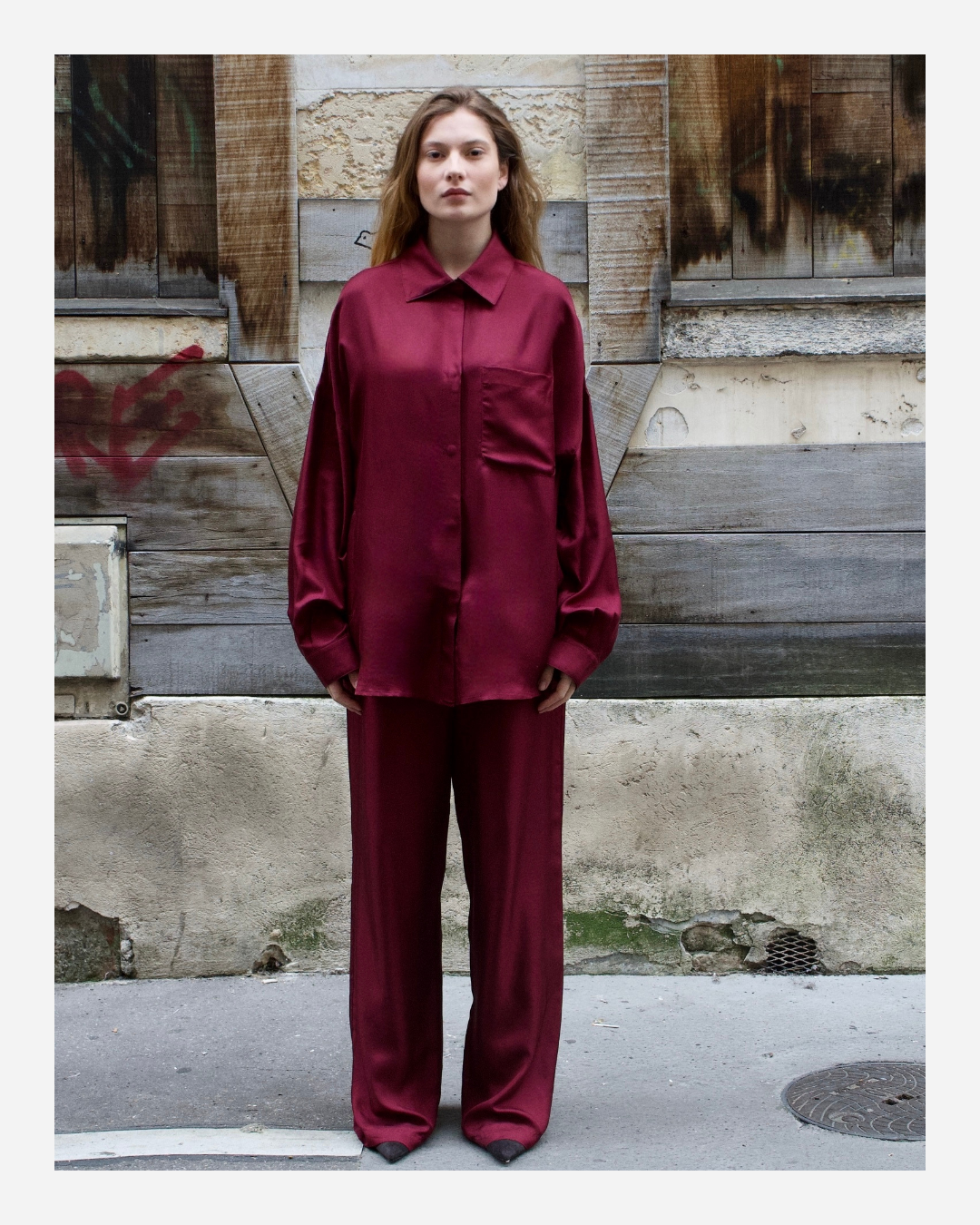 YORK TROUSERS IN MERLOT