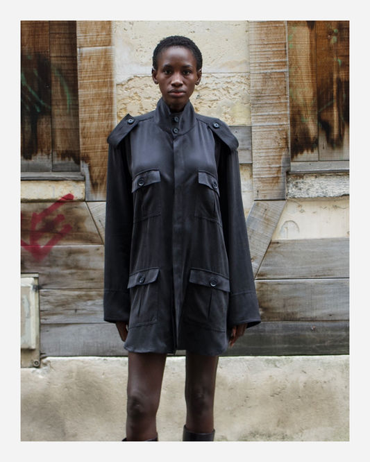 BYRON CARGO IN BLACK WASHED