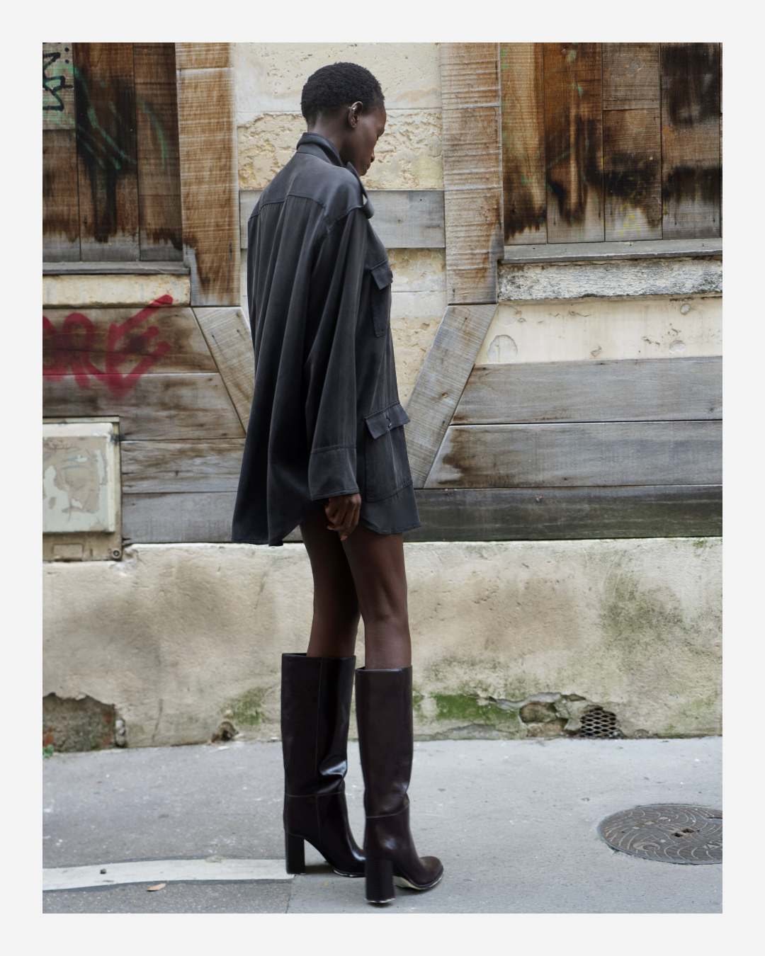 BYRON CARGO IN BLACK WASHED