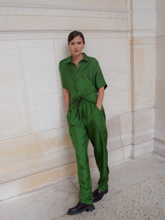 RYDER TROUSERS IN GRASS GREEN