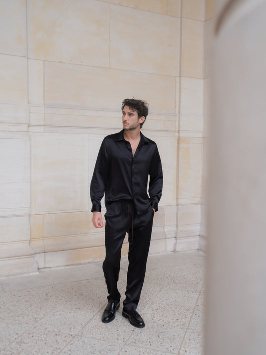 RYDER TROUSERS IN PURE BLACK