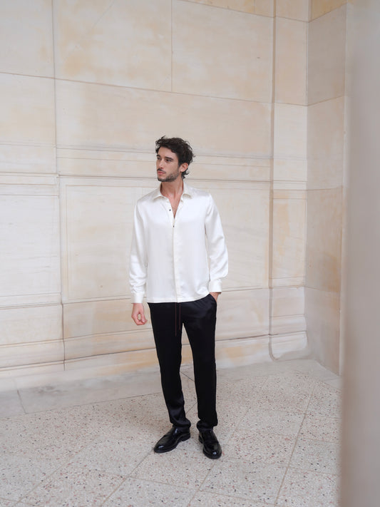 SAVOY SHIRT IN PURE IVORY