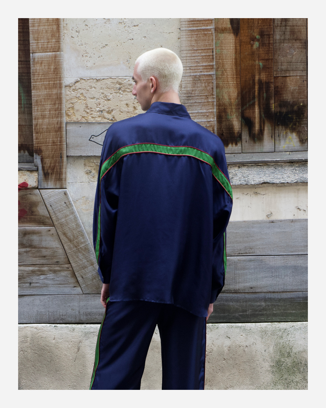 LILLY SHIRT IN INDIGO BLUE/GREEN
