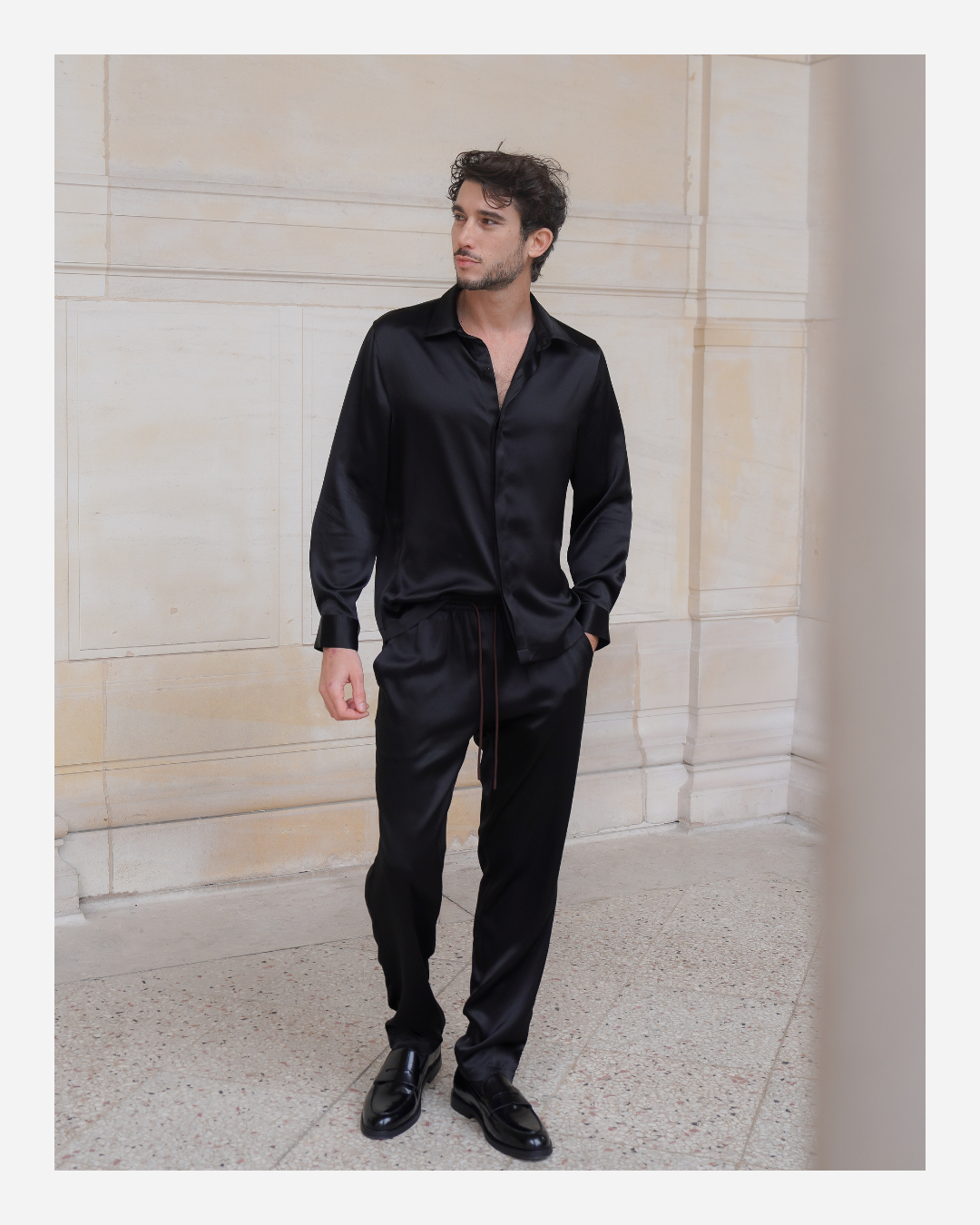 RYDER TROUSERS IN PURE BLACK