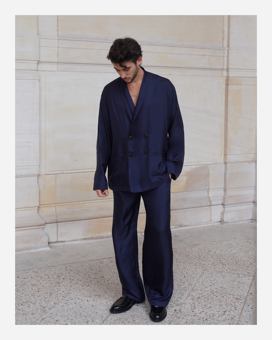 YORK TROUSERS IN OXFORD BLUE